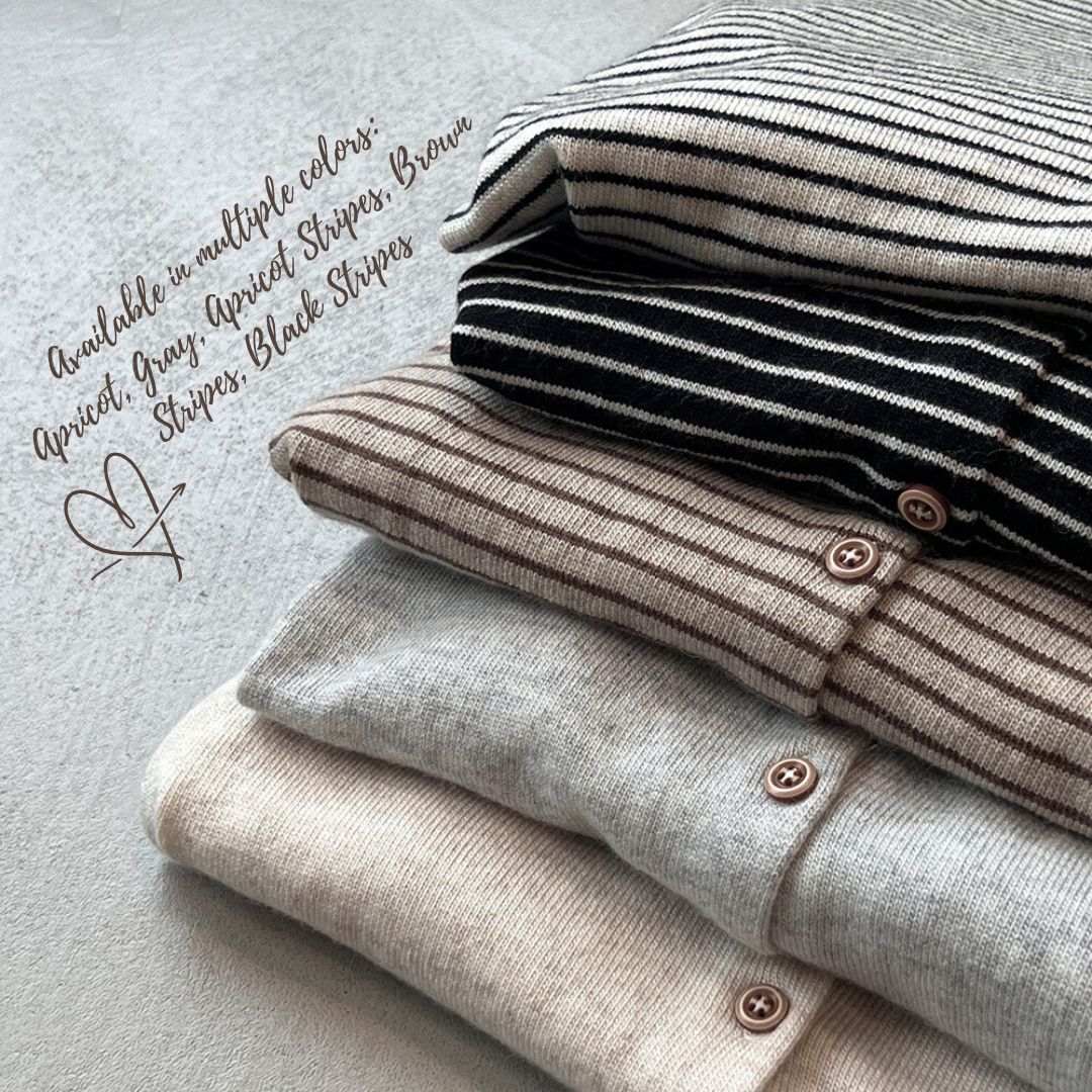 Women's Color-Block Striped Knit Round-Neck Jacket
