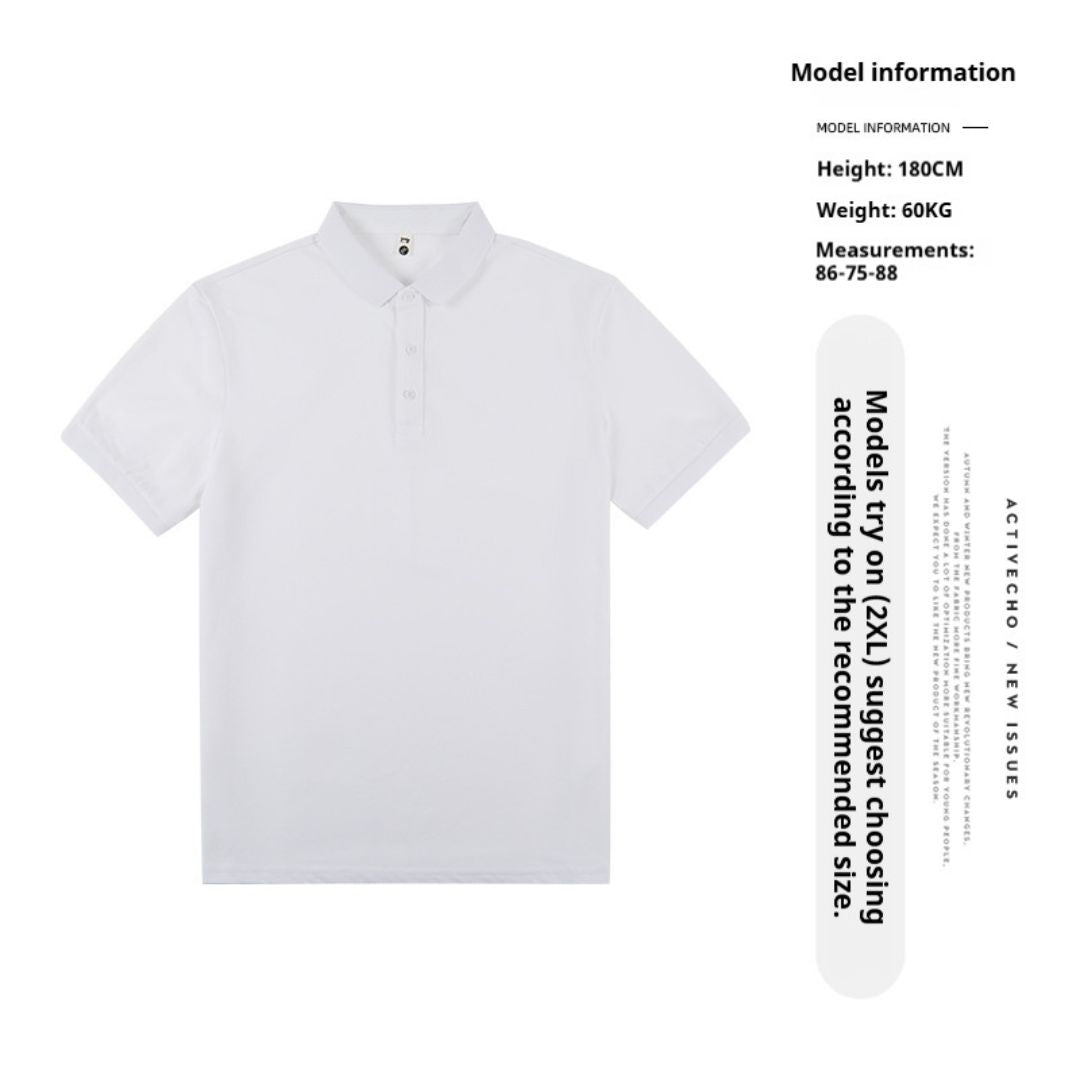 短袖純色翻領T恤