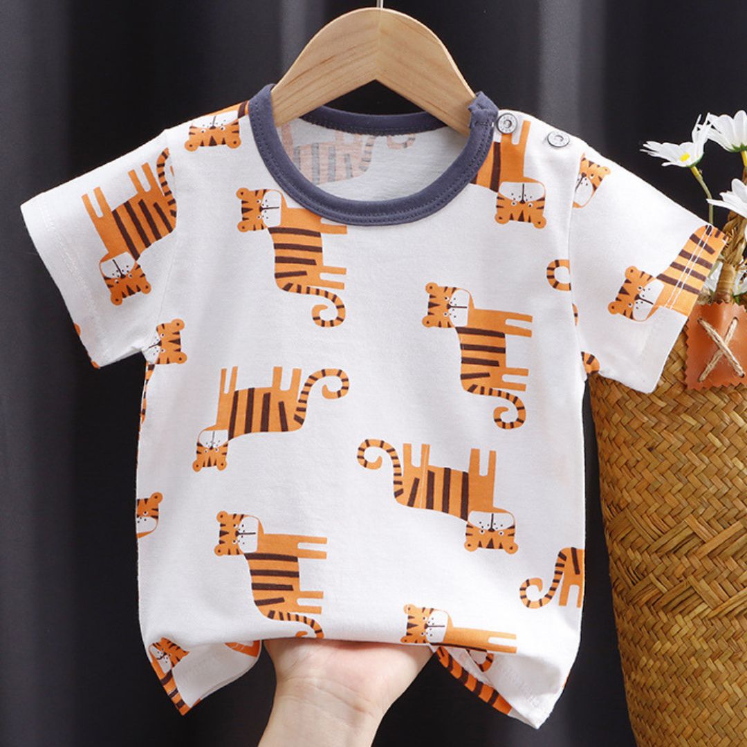キッズ半袖コットンTシャツ(2枚以上)