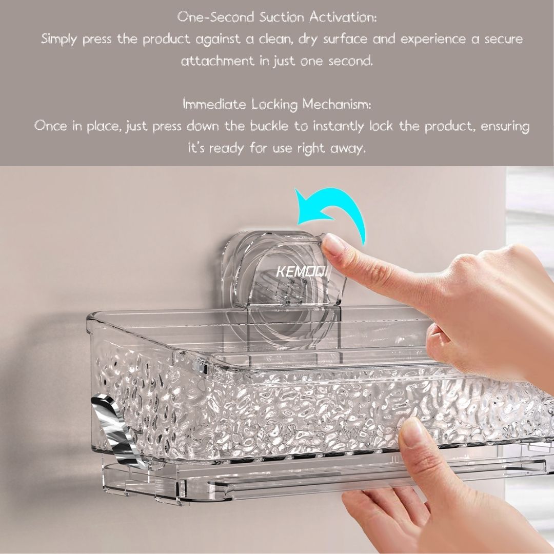 Large-Capacity Suction Kitchen Storage Rack
