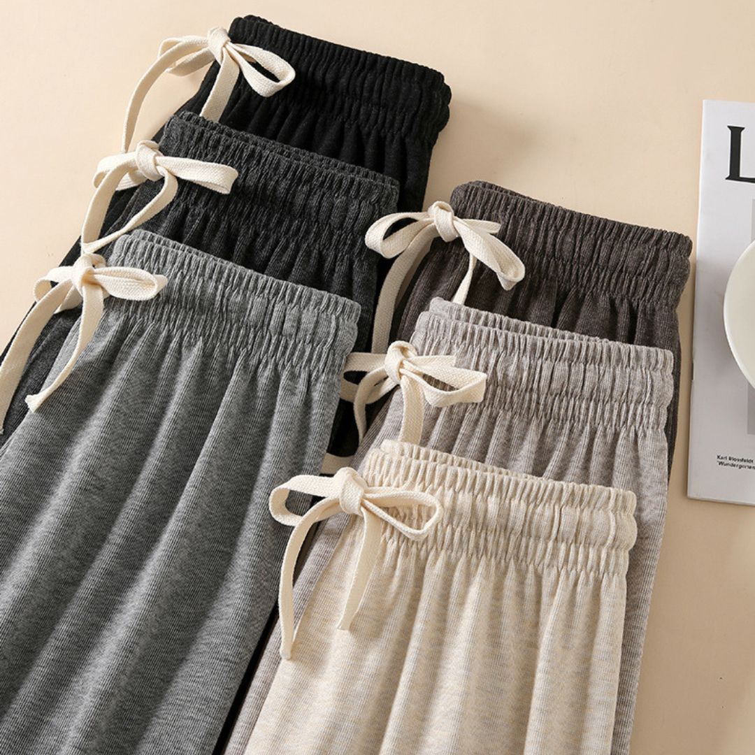 High-Waisted Loose Straight-Leg Casual Pants for Fall