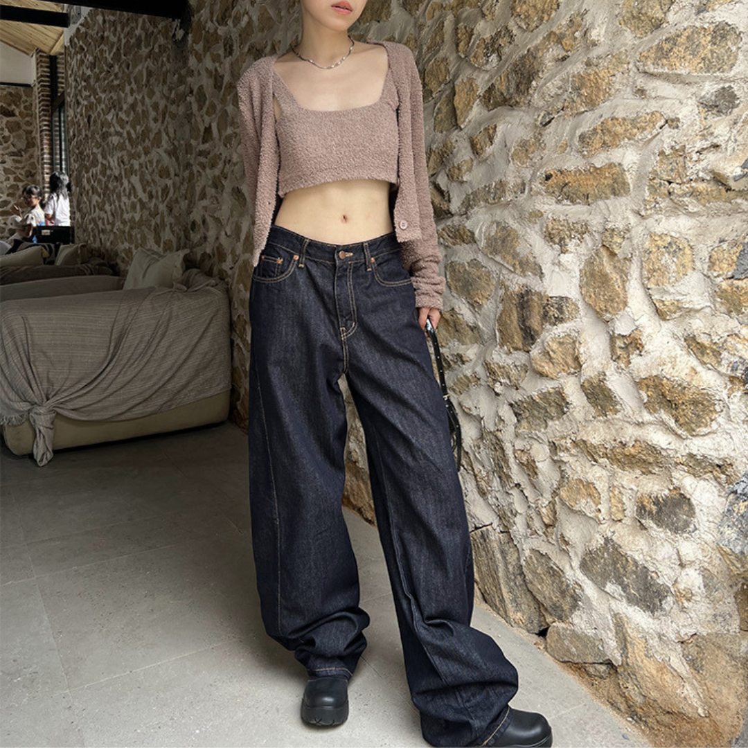 街頭休閒哈倫牛仔褲