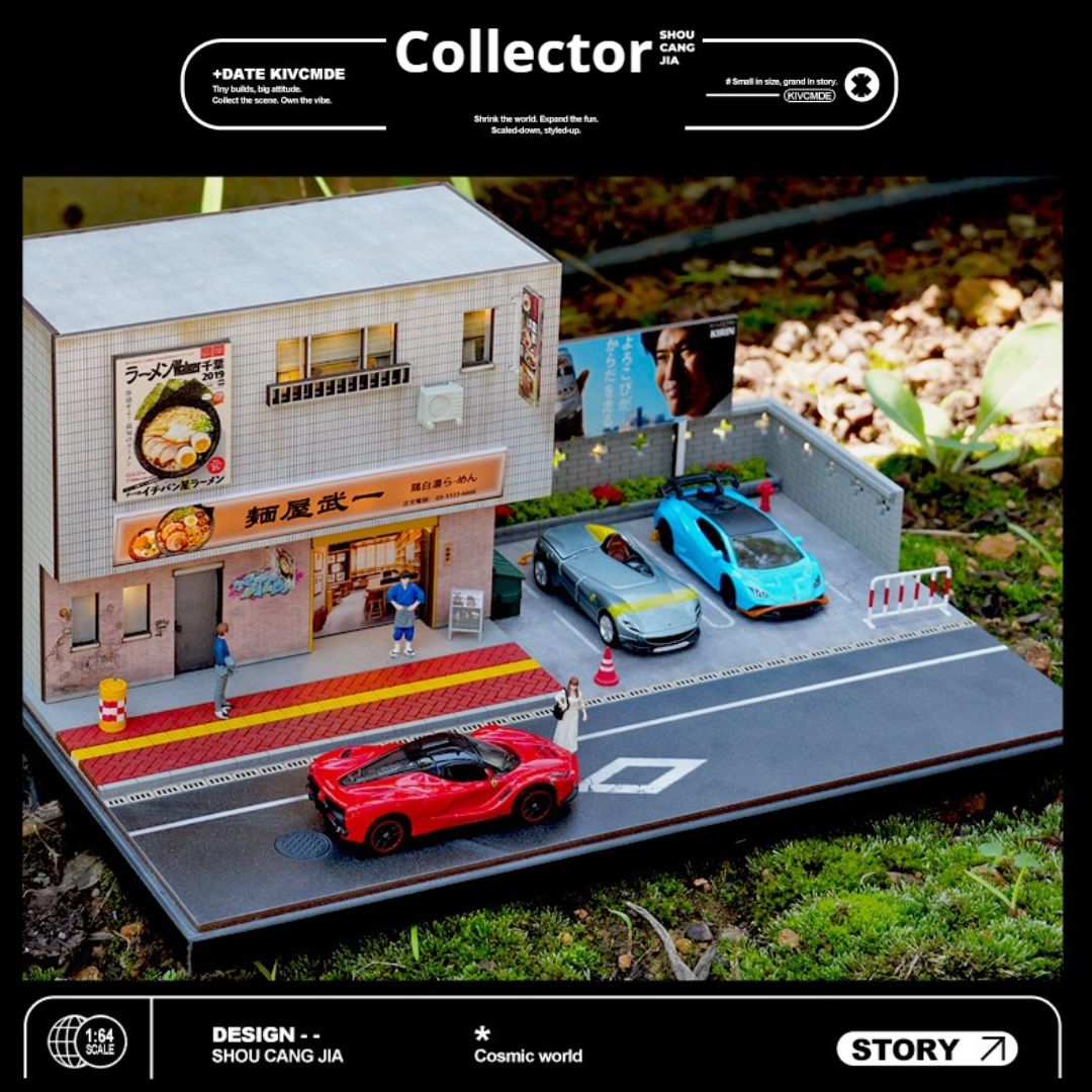 1:64 Japanese Ramen Shop Lighting Scene Box