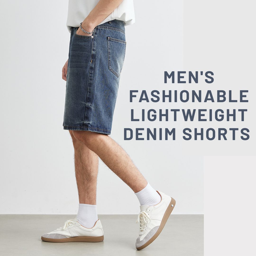 Men's Fashionable Lightweight Denim Shorts