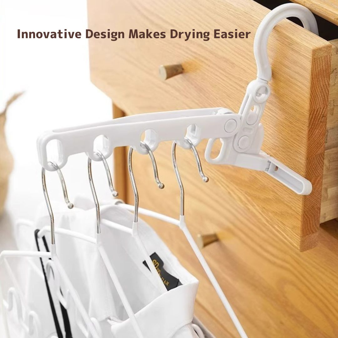 5-Hook Foldable Portable Clothes Hanger (Min. 2 pcs)