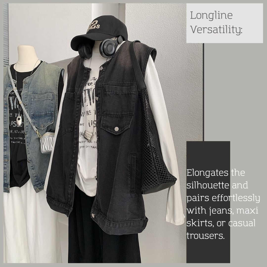 Women's Vintage Denim Vest