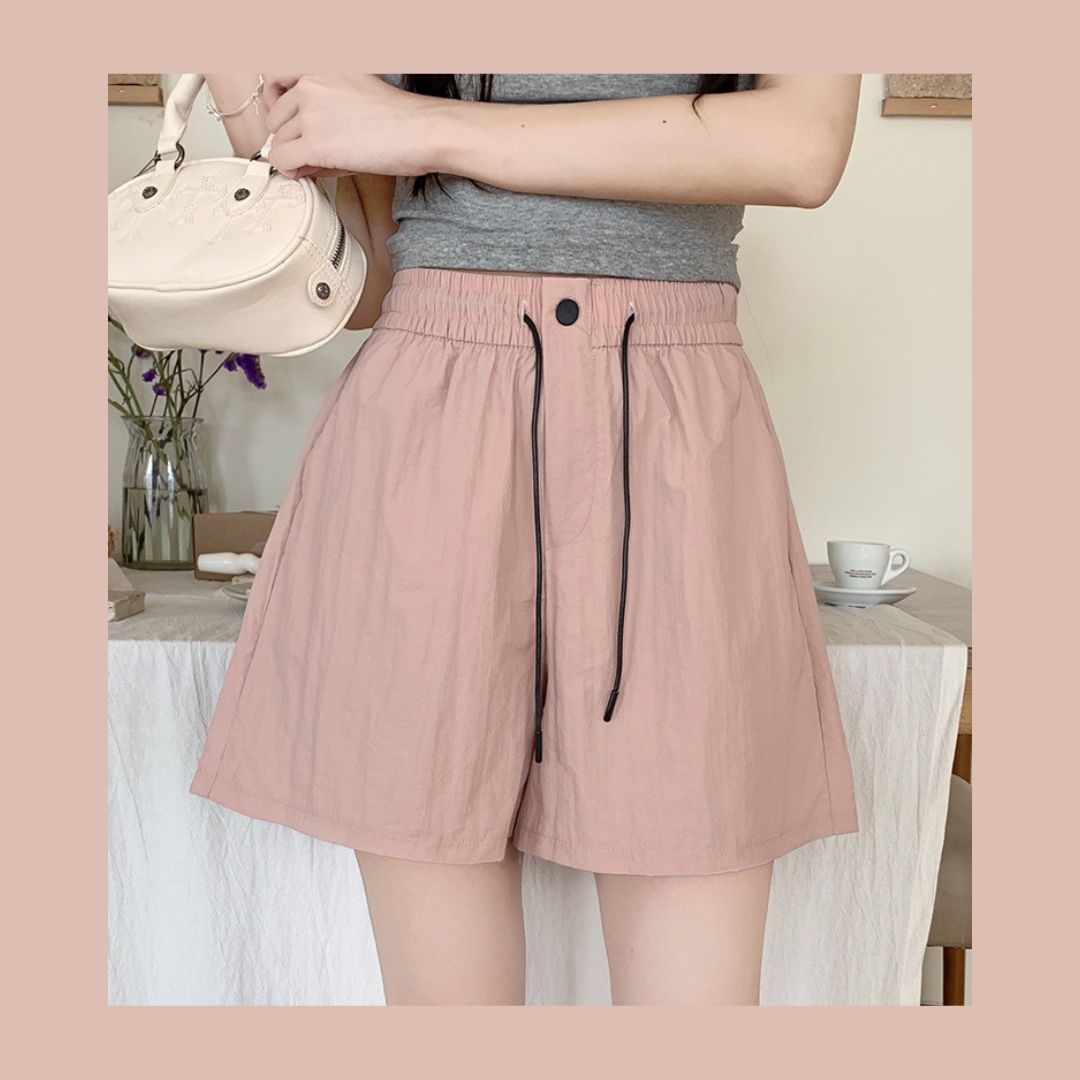 夏季顯瘦寬鬆休閒褲