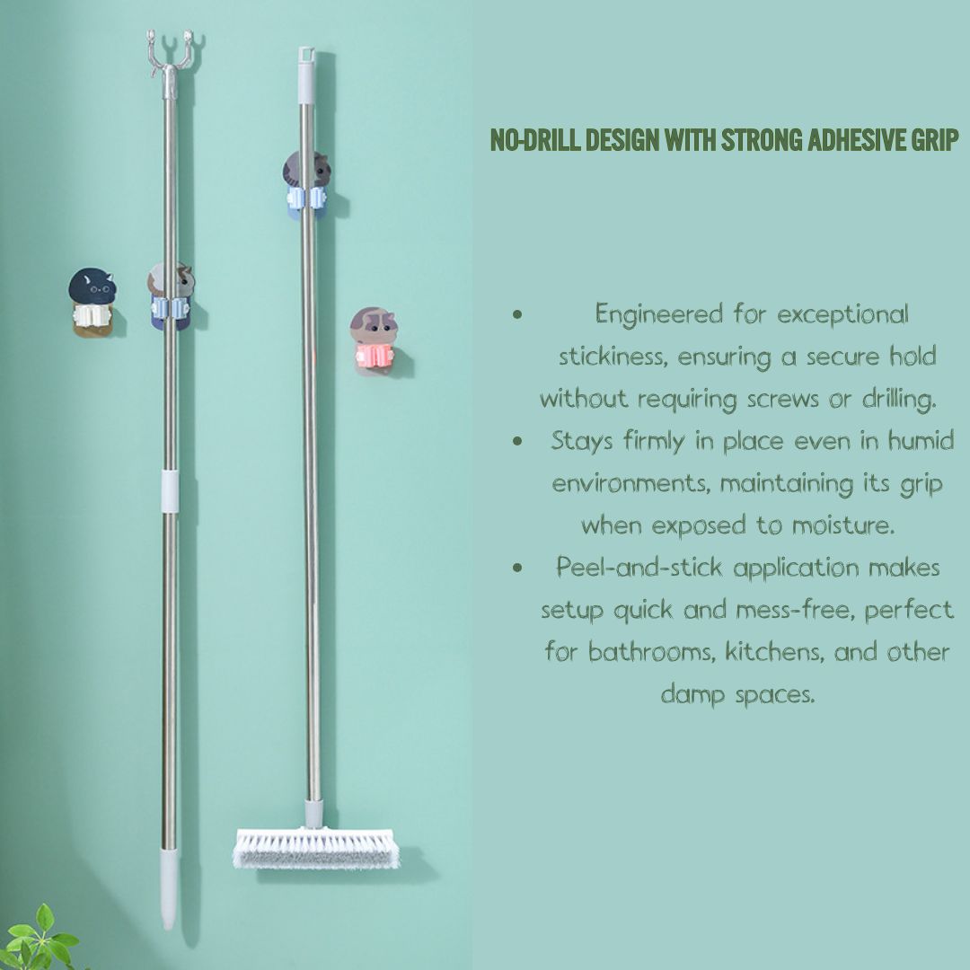 Cute Cat Series Mop Clip (4PCS)