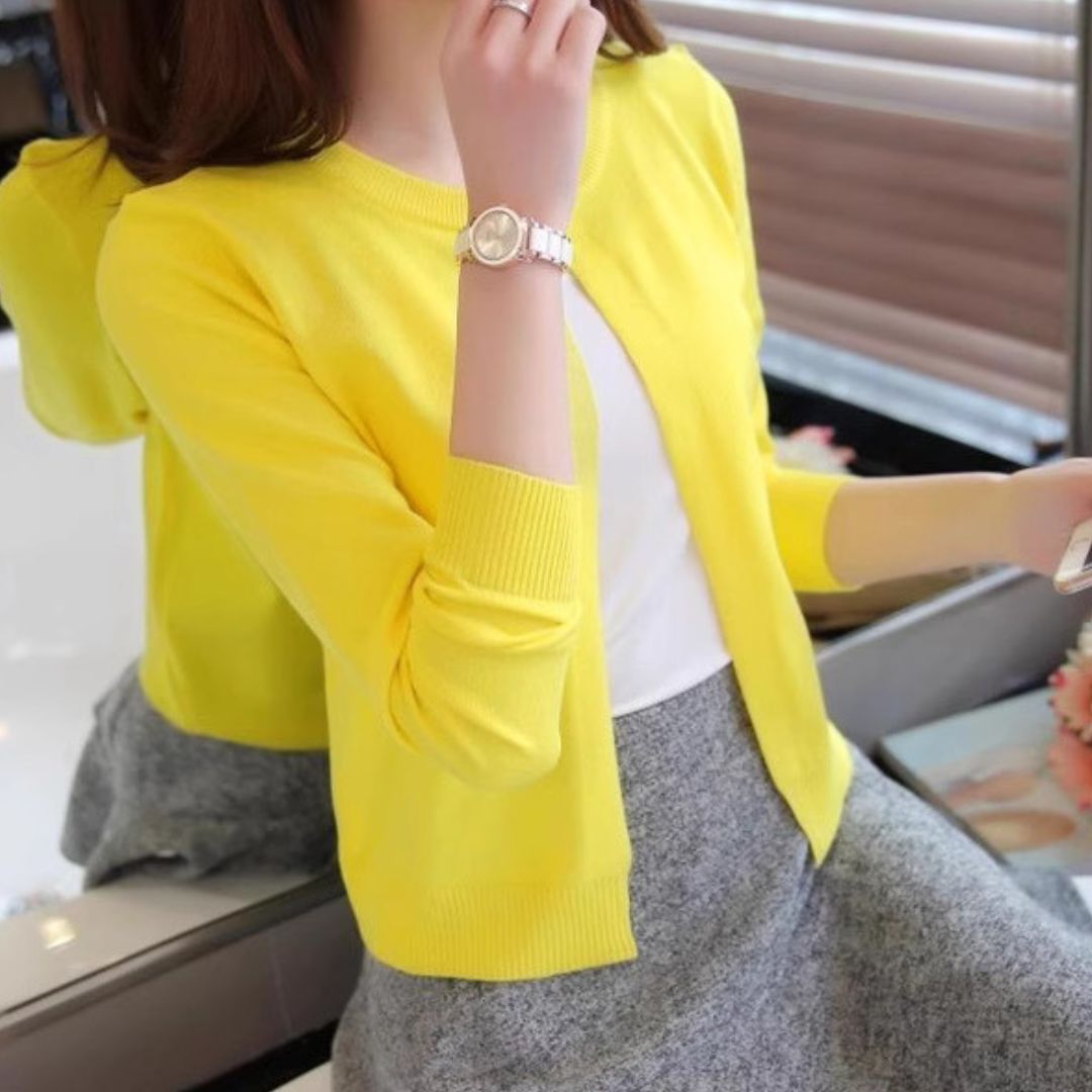 輕薄棉針織外套