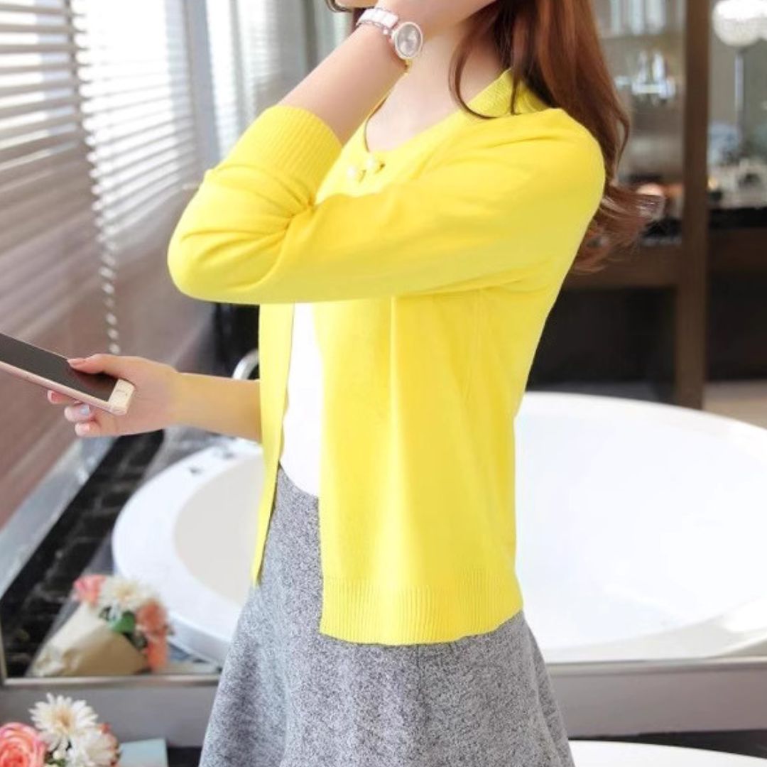 輕薄棉針織外套