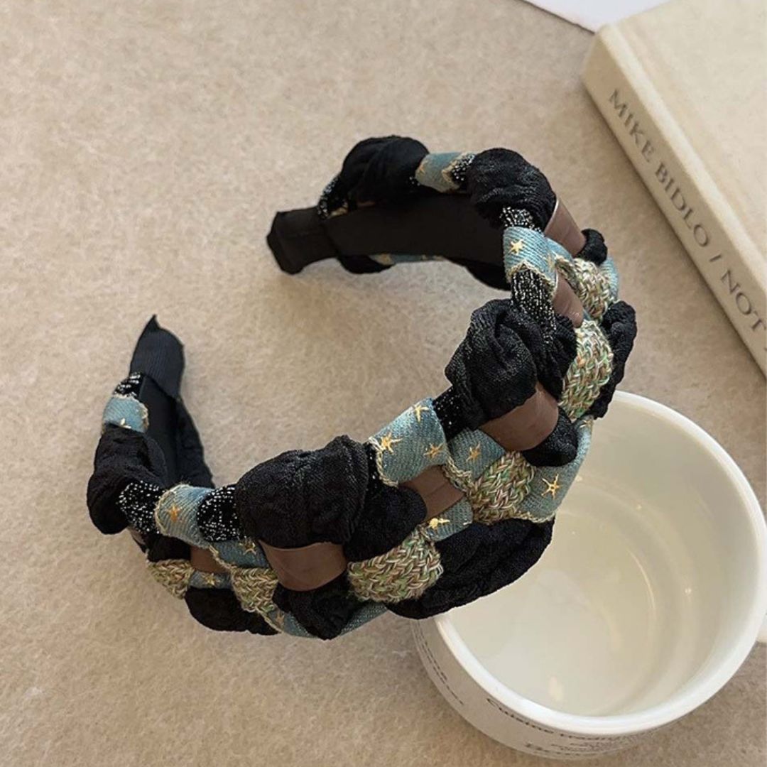 Denim Star Twisted Hairband