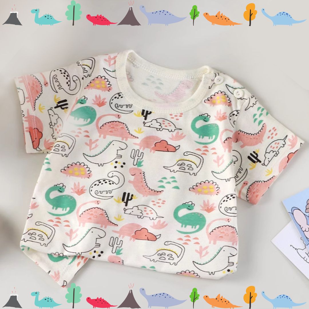 キッズ半袖コットンTシャツ(2枚以上)