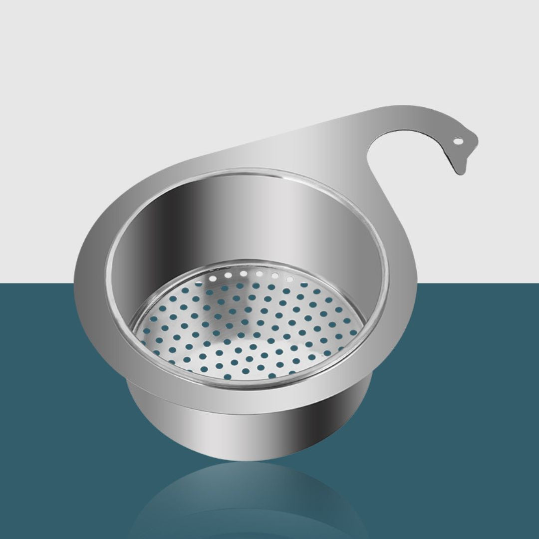 Stainless Steel Swan-Shaped Drain Basket