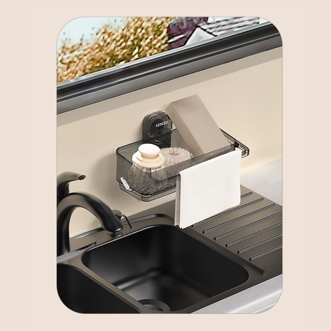Large-Capacity Suction Kitchen Storage Rack