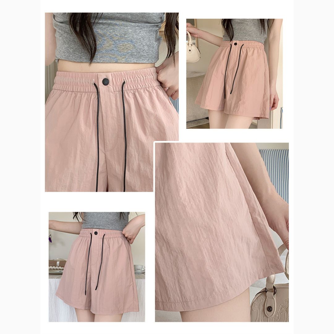 夏季顯瘦寬鬆休閒褲