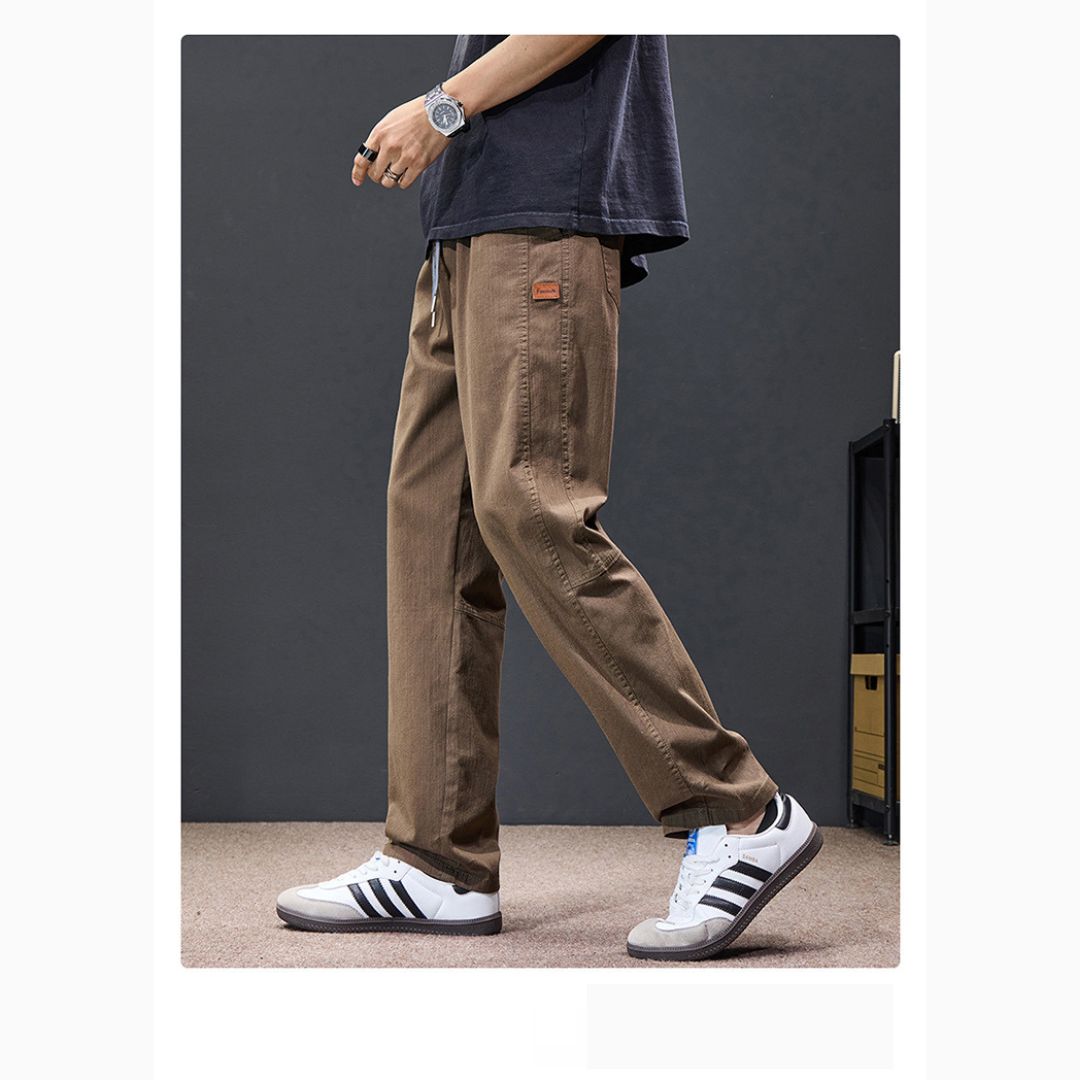 Men's Summer Lightweight Loose-Fit Straight-Leg Casual Pants