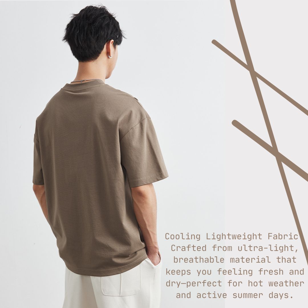 3Dリブデザイン メンズ 半袖Tシャツ