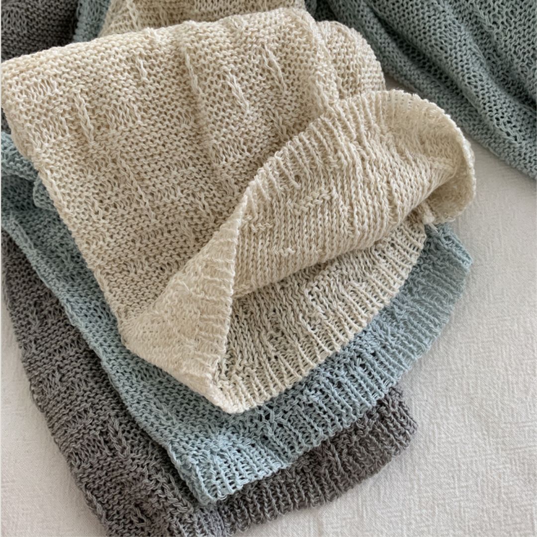 V-Neck Knit Jacket