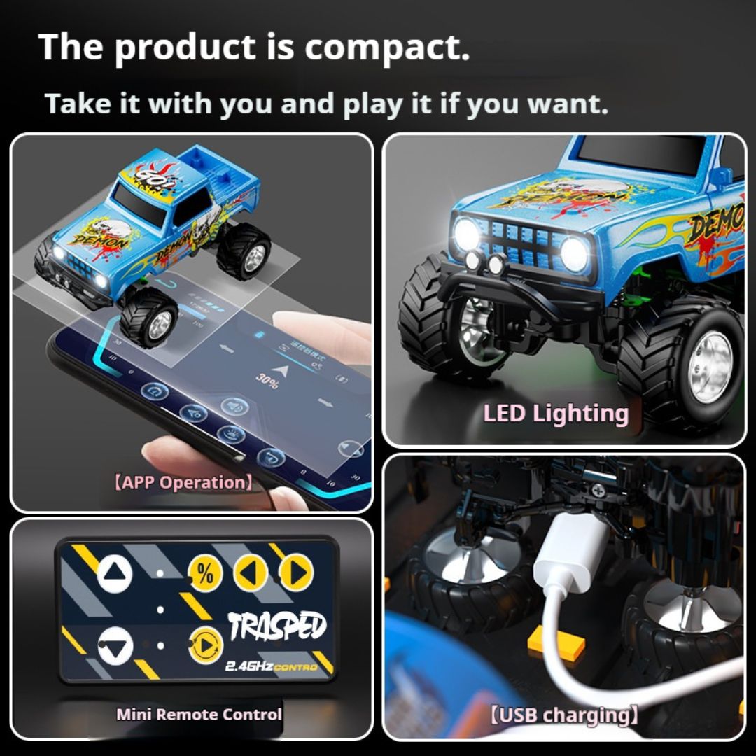 1:64 ミニリモコンモンスターオフロード車