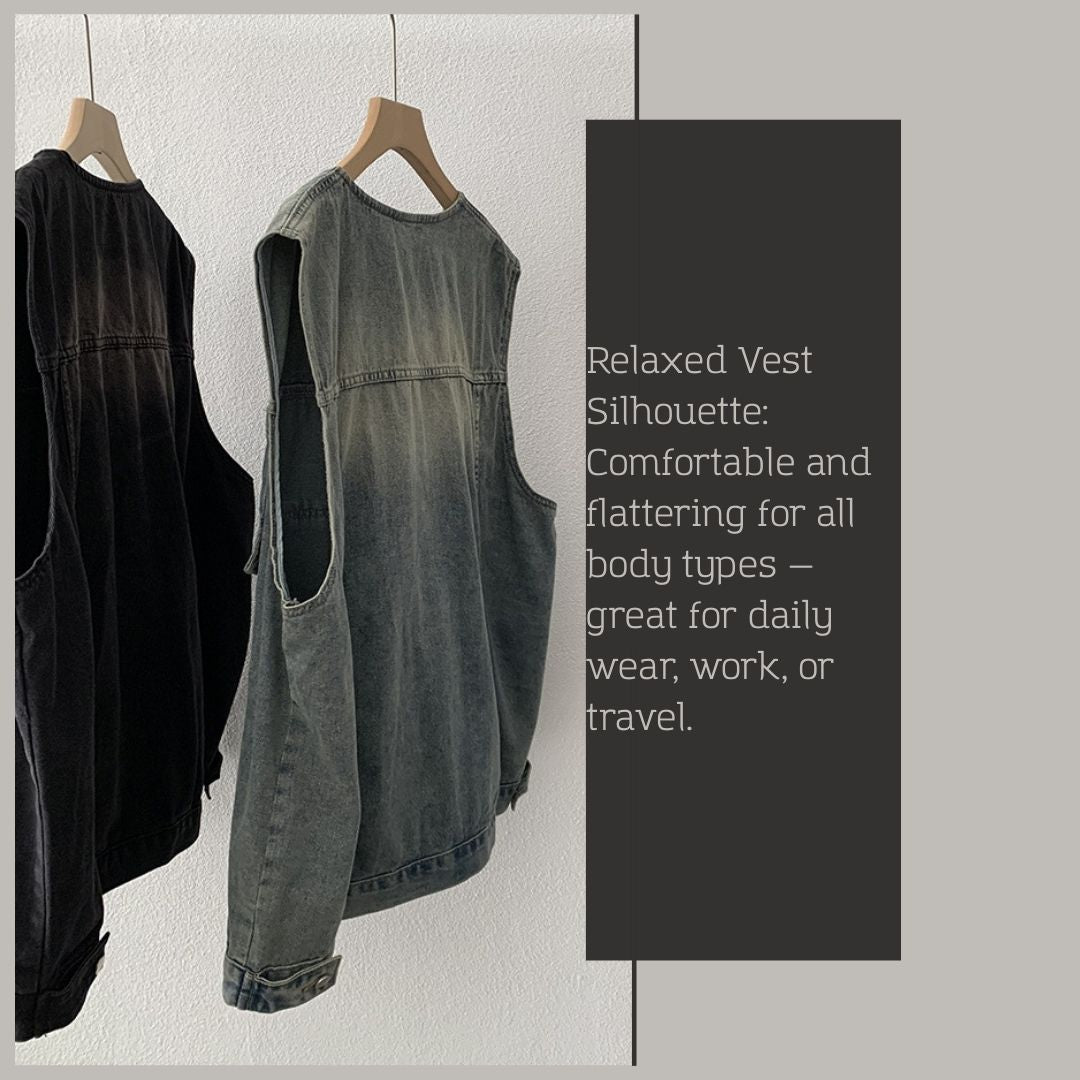 Women's Vintage Denim Vest