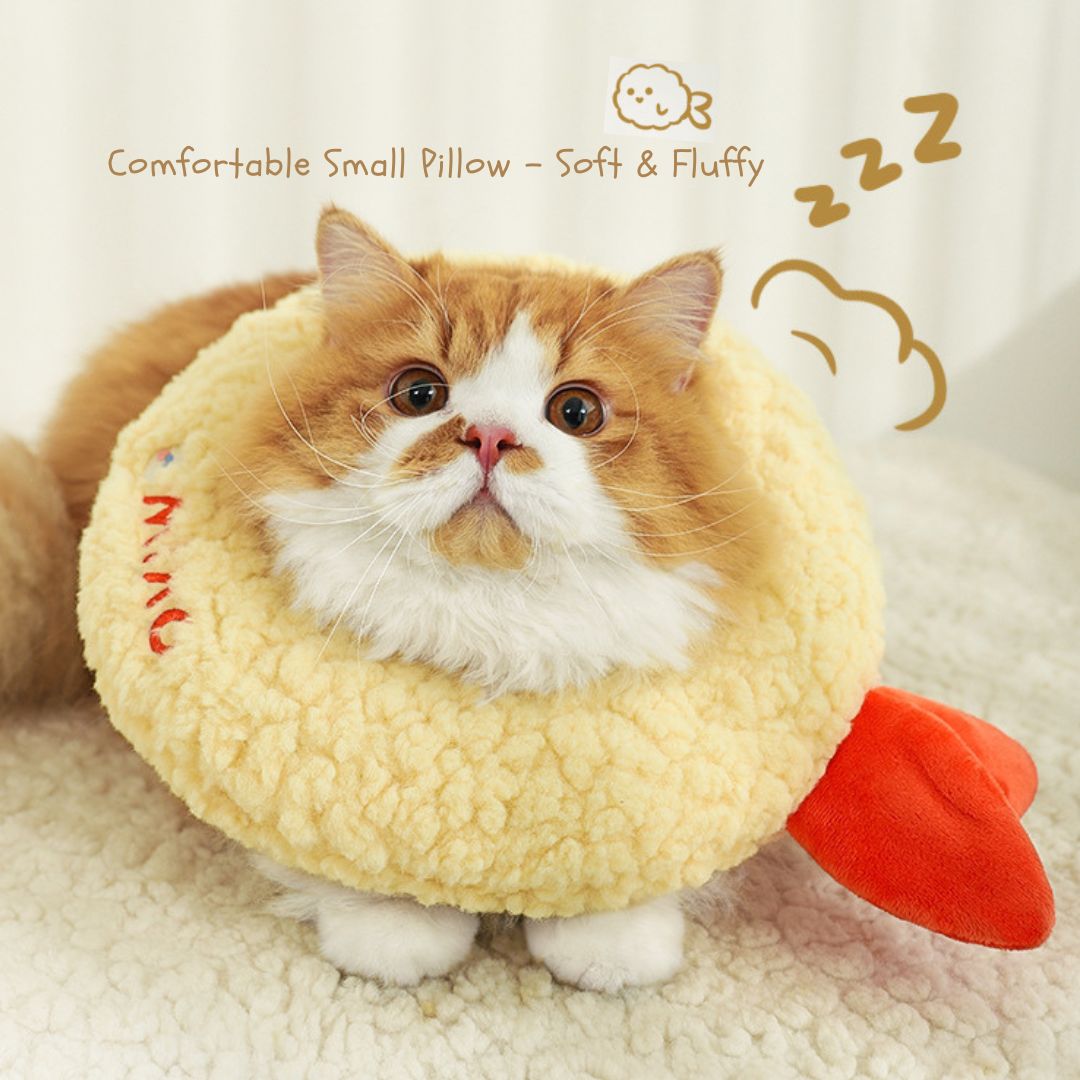 ペット猫用首輪 舐め防止ヘッドウェア