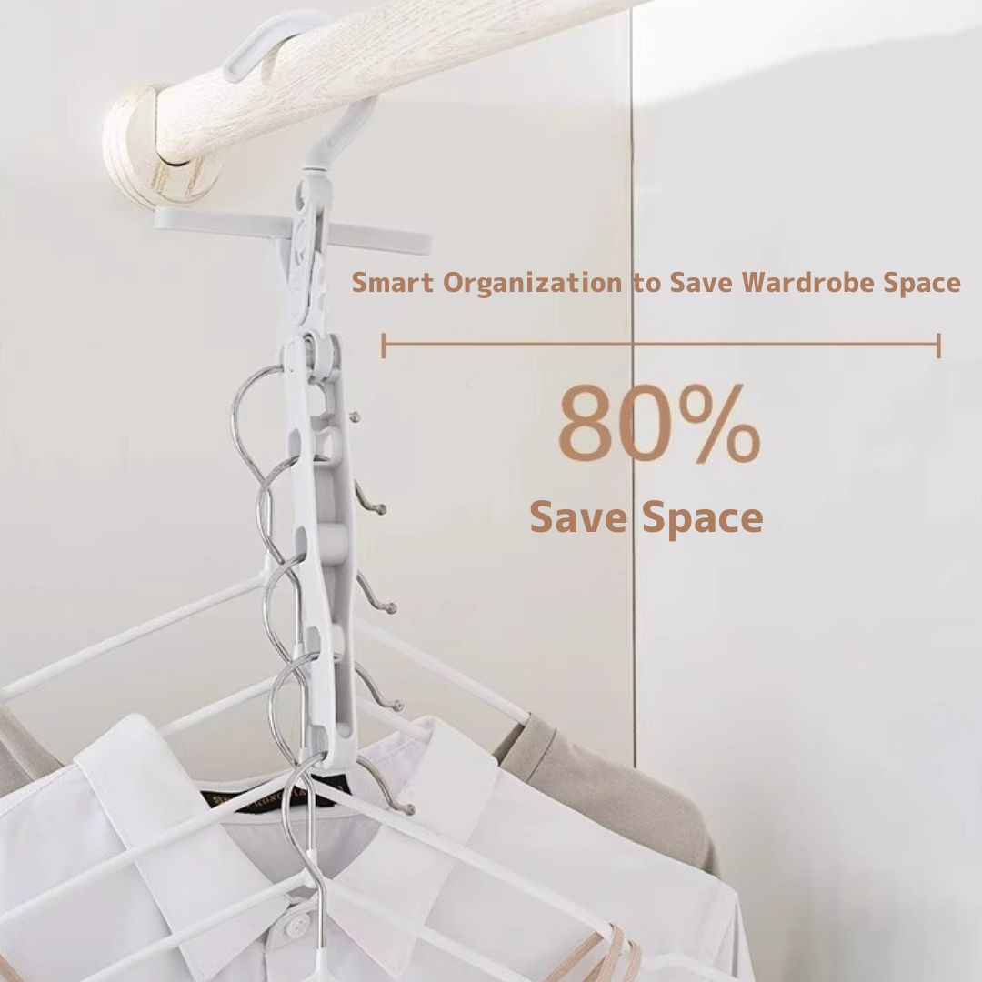 5-Hook Foldable Portable Clothes Hanger (Min. 2 pcs)
