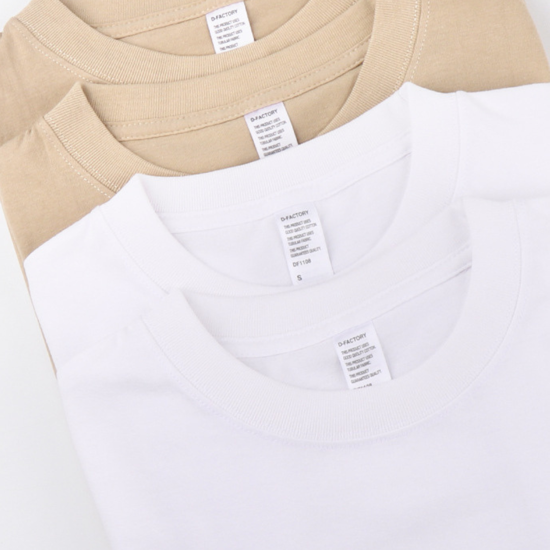 210g純色薄款純棉短袖T恤(2件起)