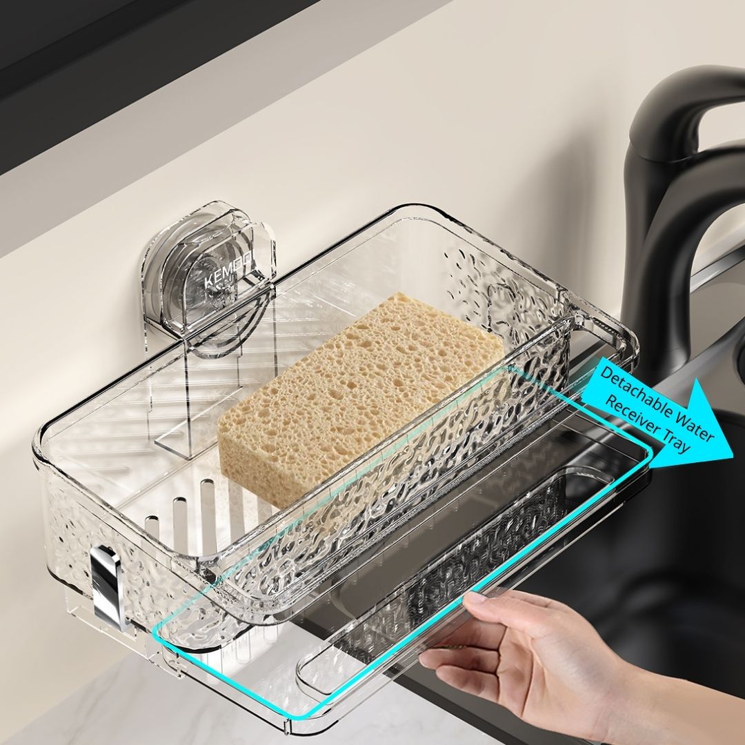 Large-Capacity Suction Kitchen Storage Rack