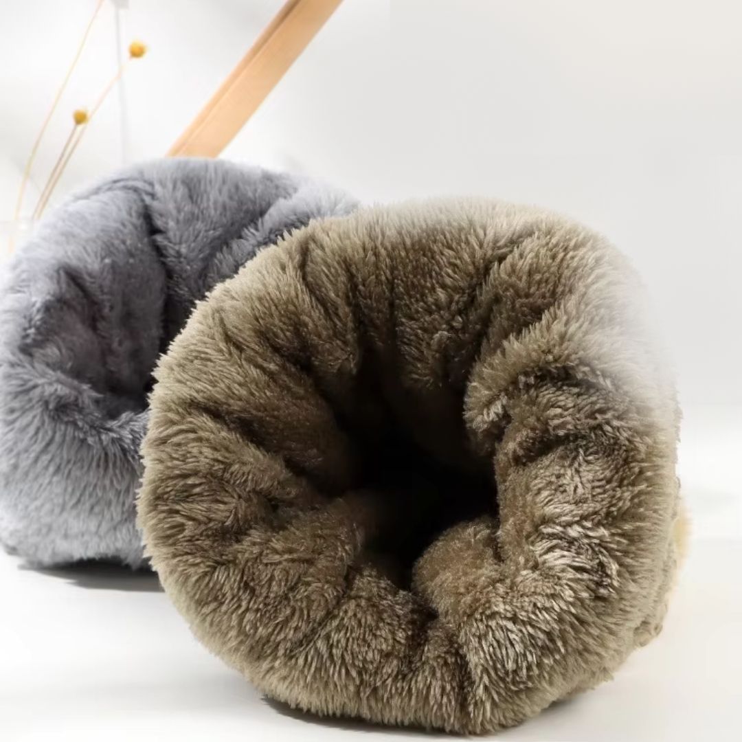New Winter Pompom Thick Plush Cap