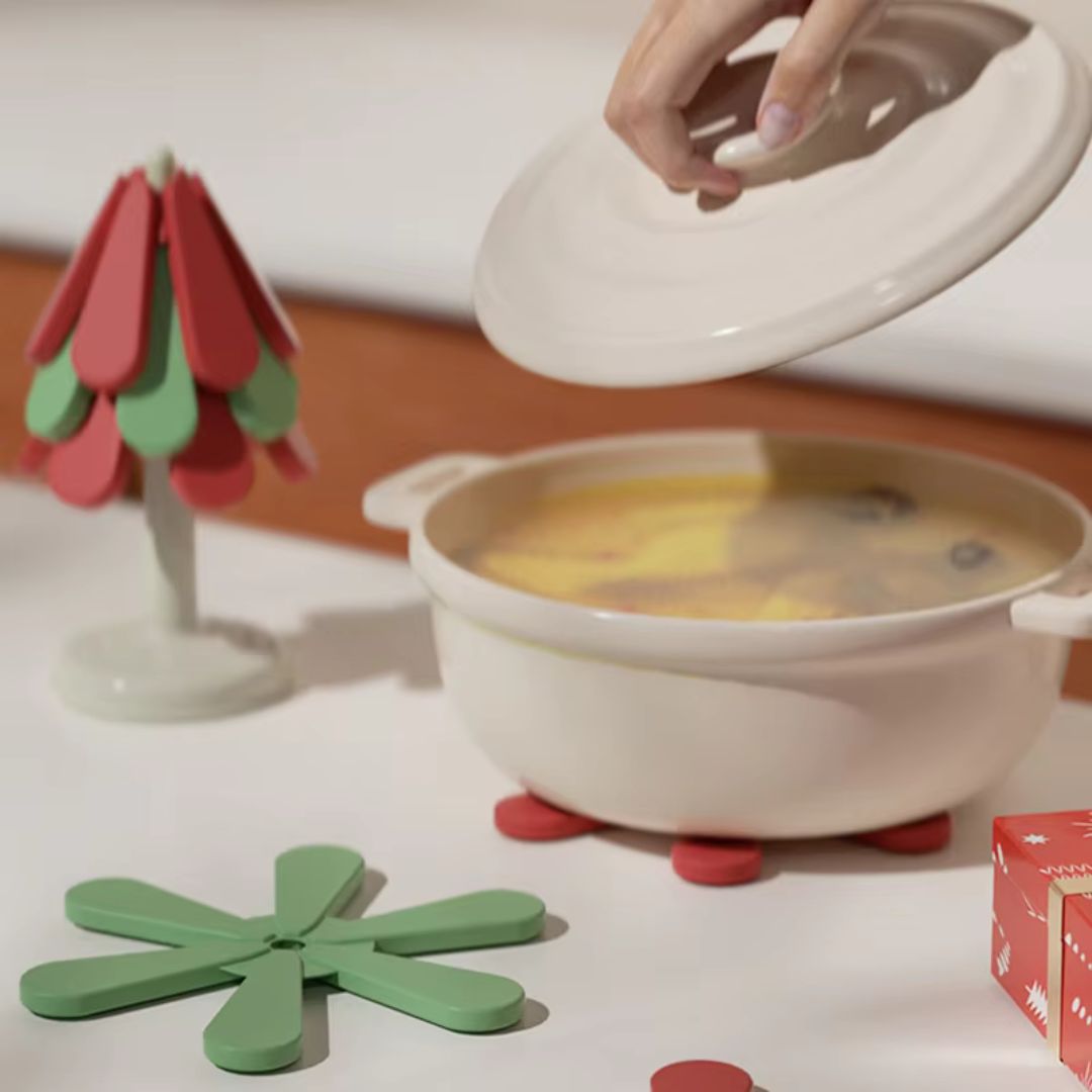 クリスマスツリー断熱ポットマット
