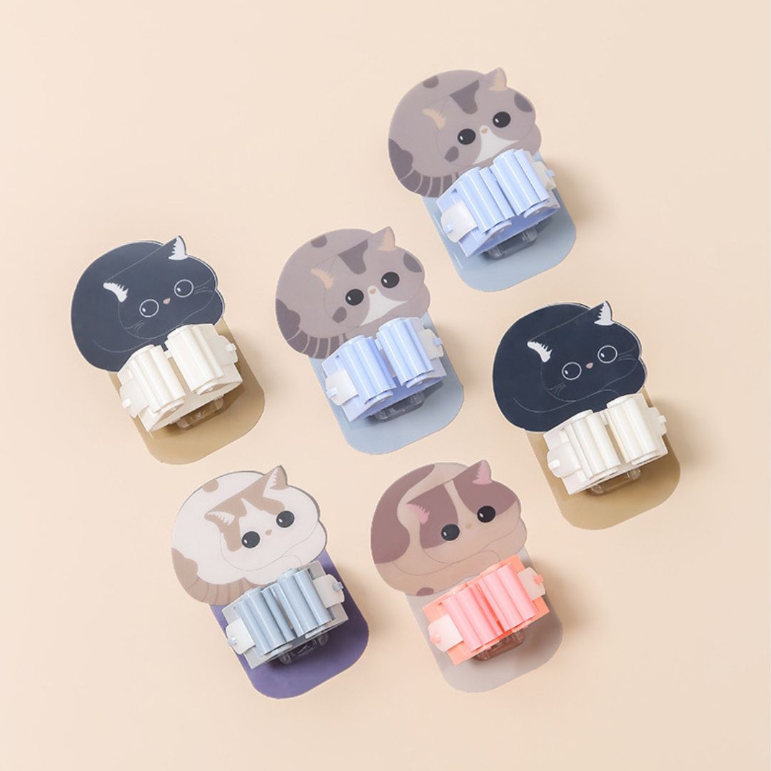 Cute Cat Series Mop Clip (4PCS)