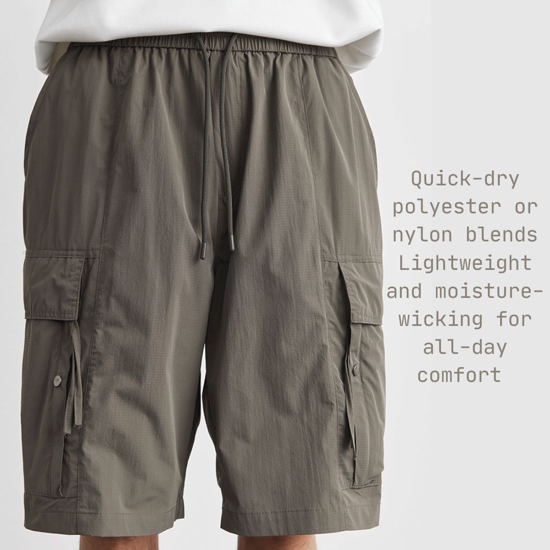 Men's Workwear Quick-Dry Cooling Breathable Shorts (5-inch Inseam)