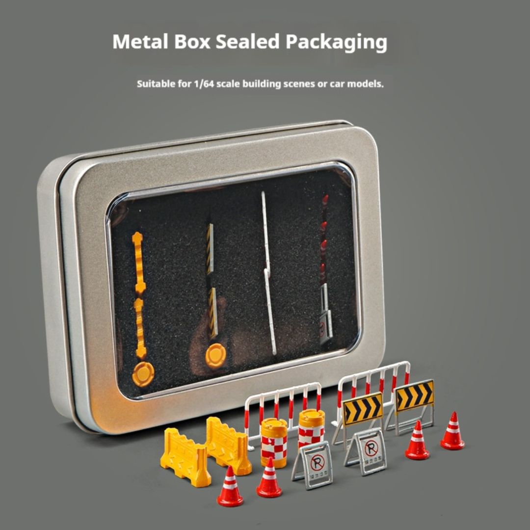 1:64 Traffic Barrier 14-piece Set