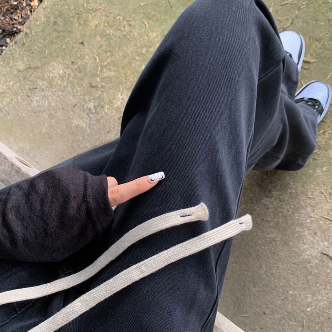 女款闊腿牛仔褲