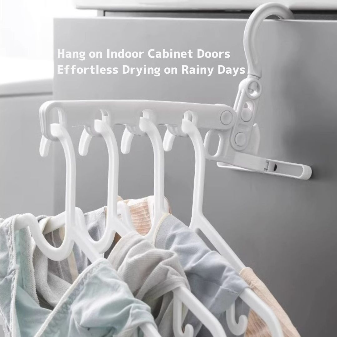 5-Hook Foldable Portable Clothes Hanger (Min. 2 pcs)