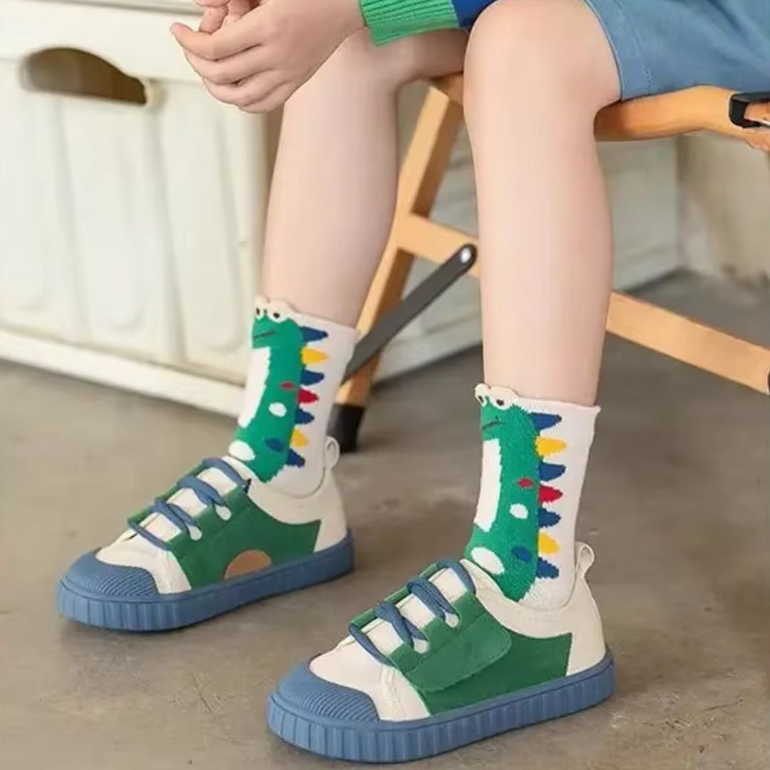 兒童保暖棉質加厚襪子(5雙)