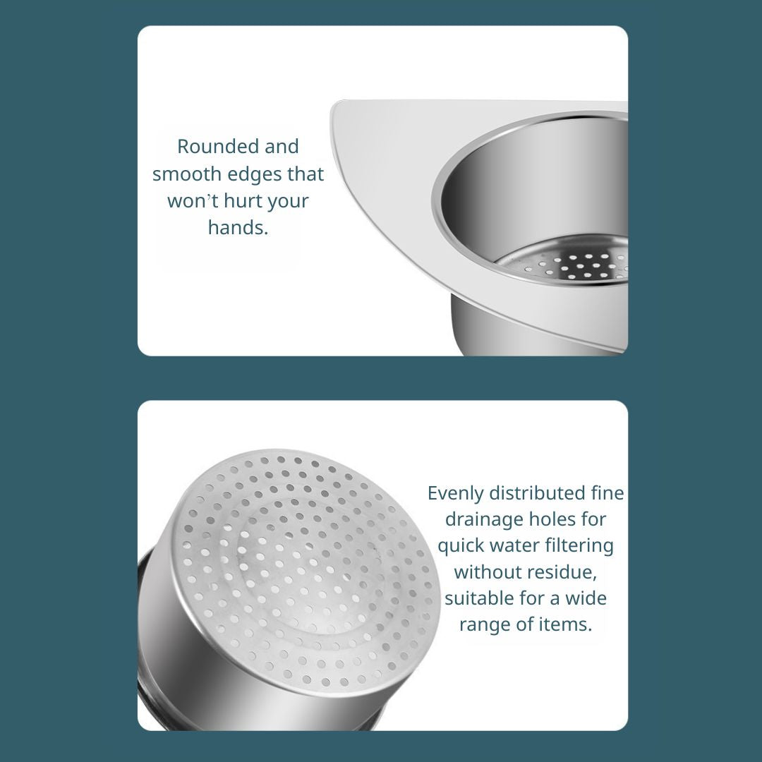 Stainless Steel Swan-Shaped Drain Basket