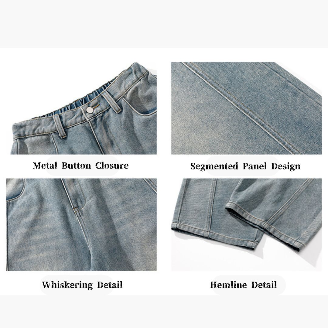Vintage Washed Oversized Denim Jeans