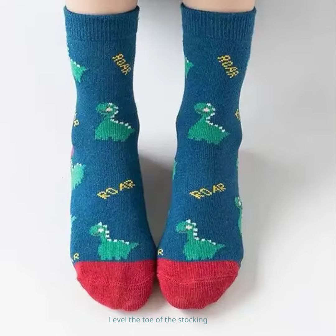 兒童保暖棉質加厚襪子(5雙)