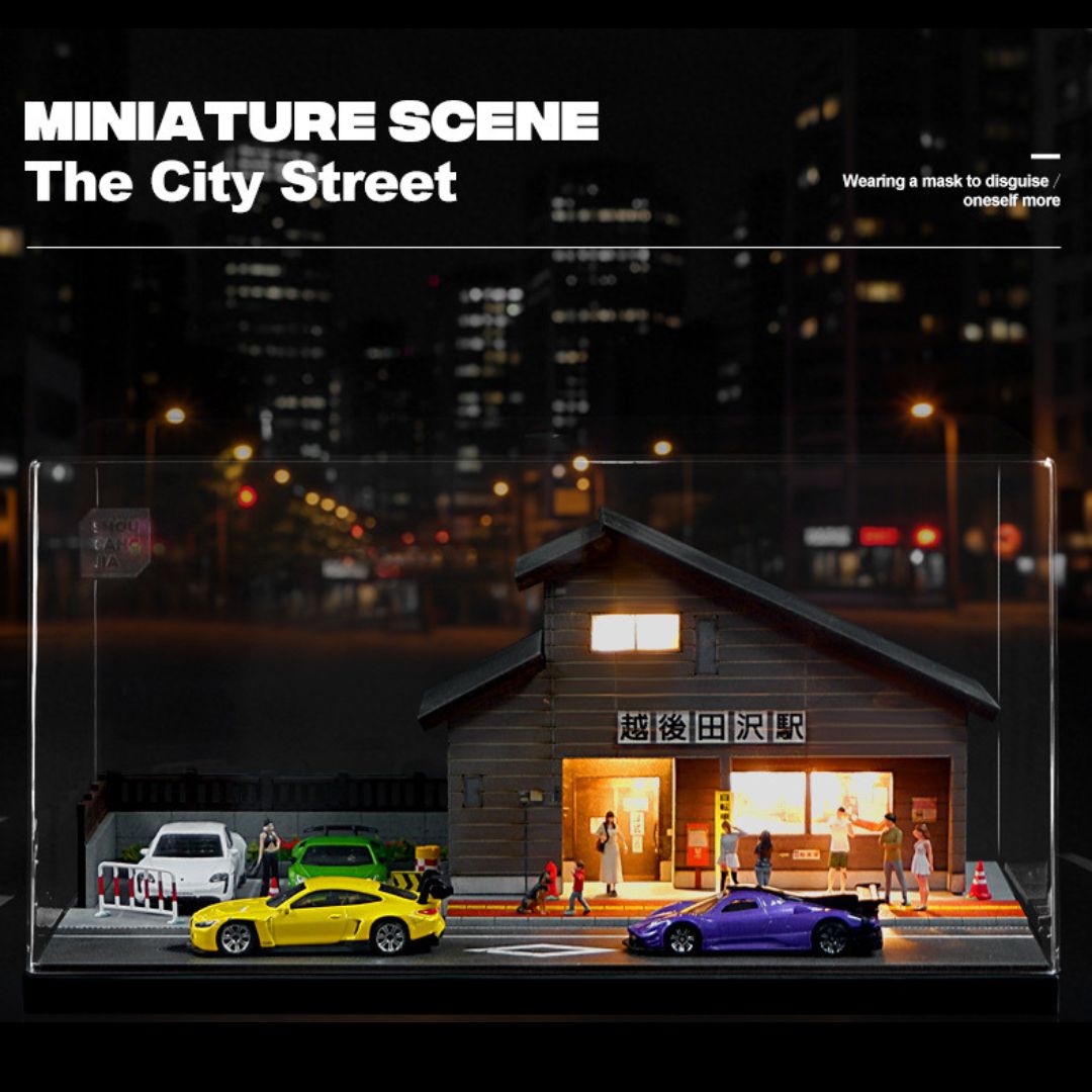 1:64 Japanese Train Station Lighting Scene Box