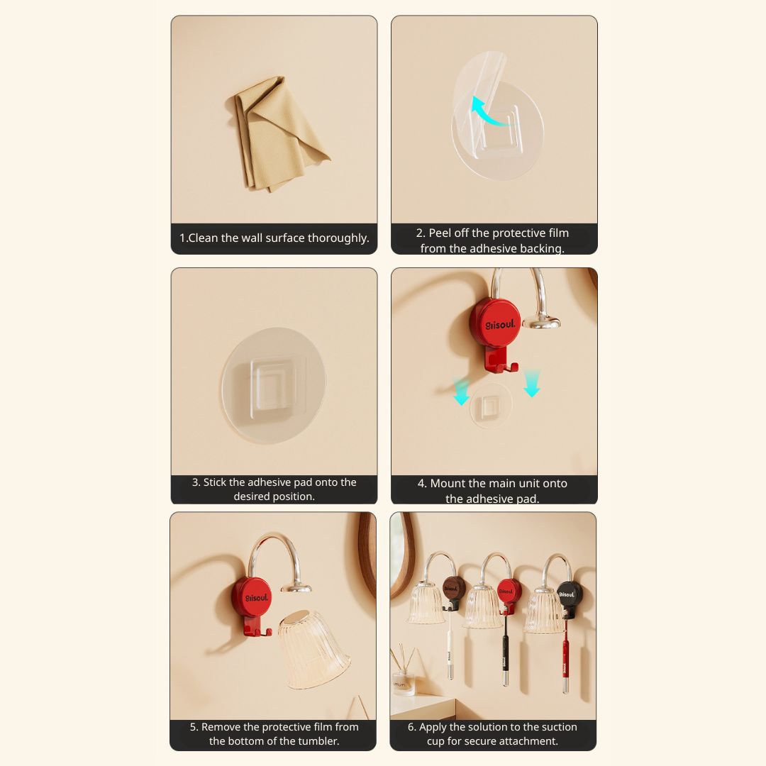 Vintage-Style Magnetic Toothbrush & Tumbler Holder