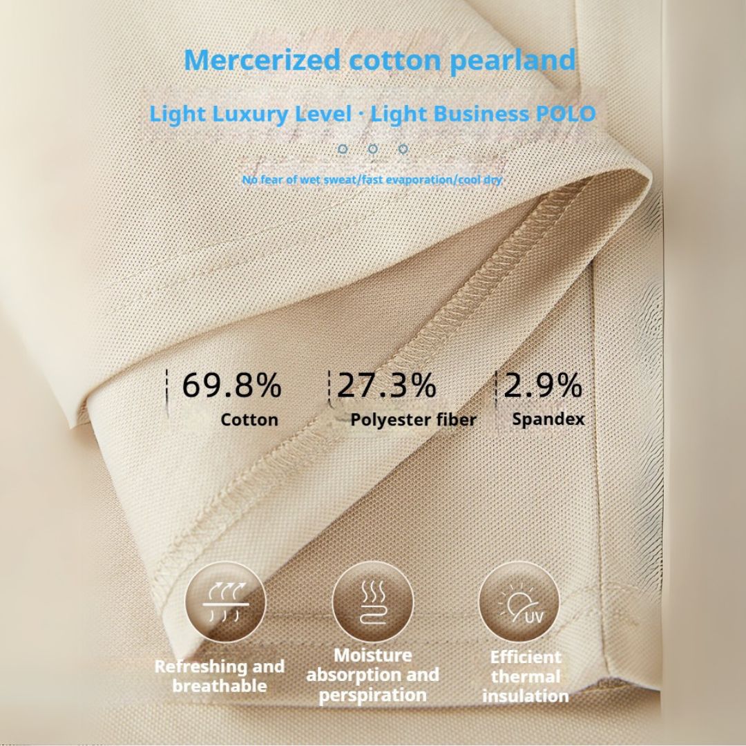 短袖純色翻領T恤