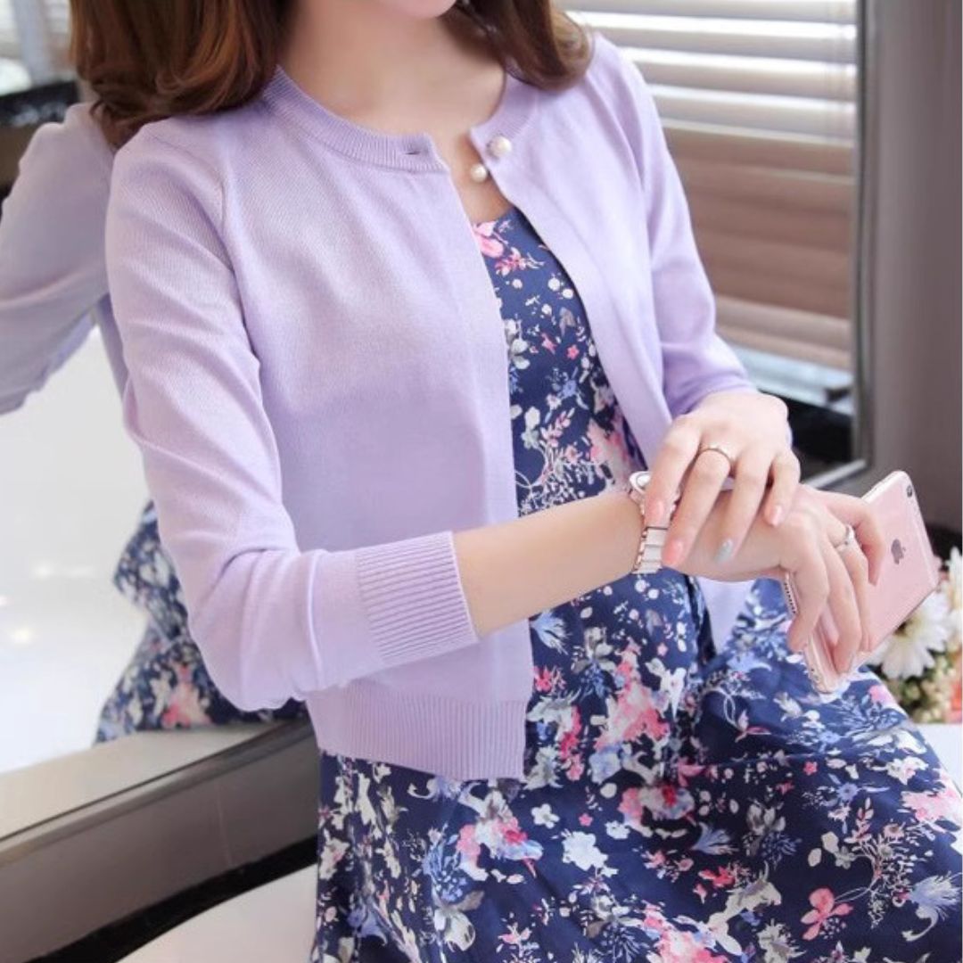 輕薄棉針織外套