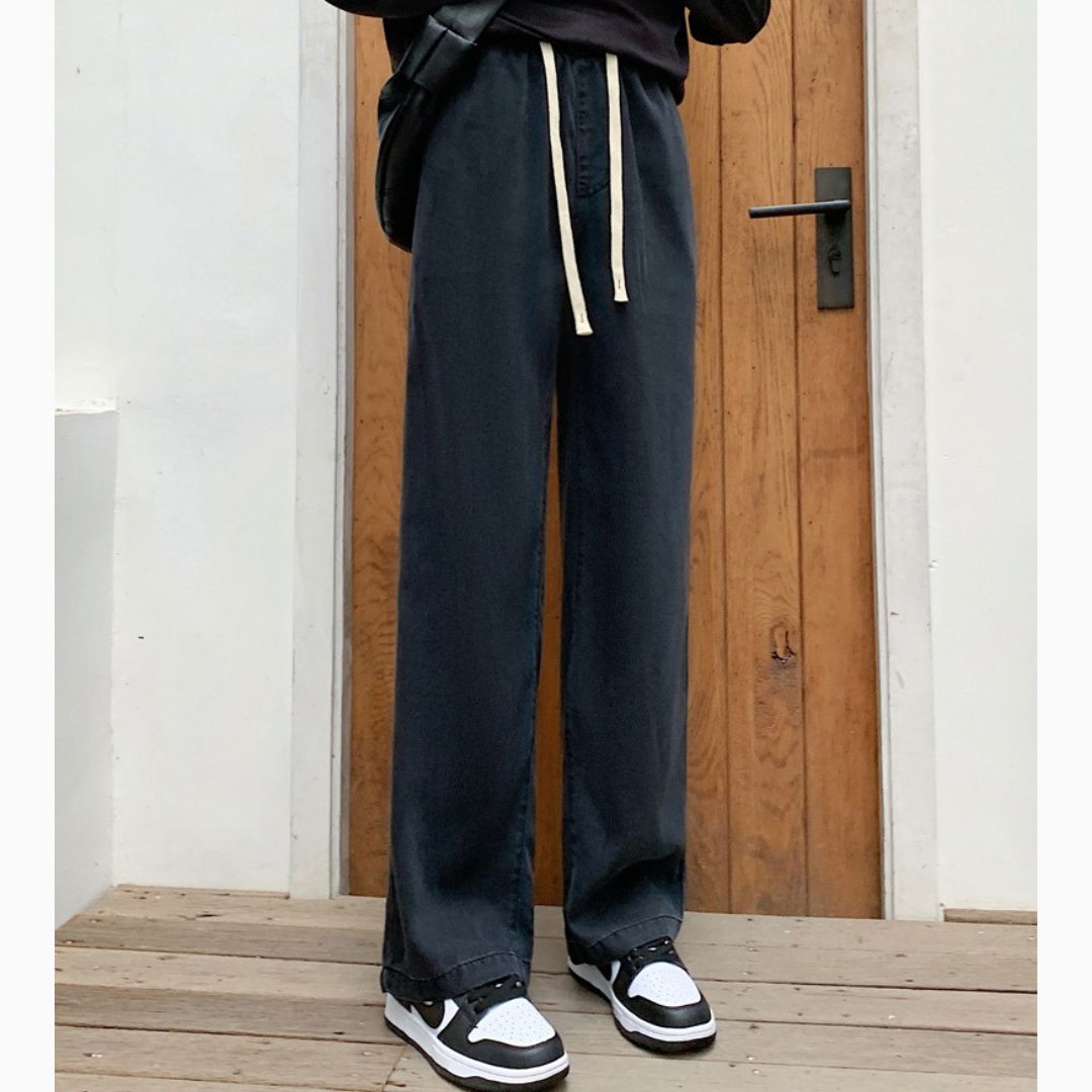 女款闊腿牛仔褲