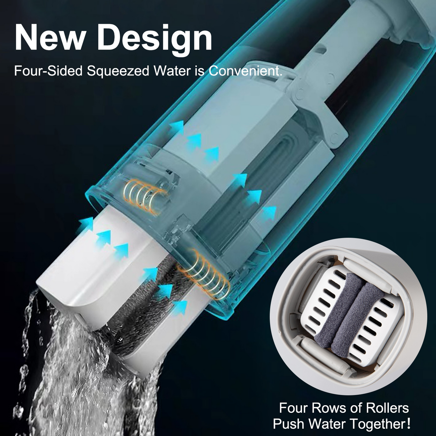 Hands-free Absorbent Cleaning Mop
