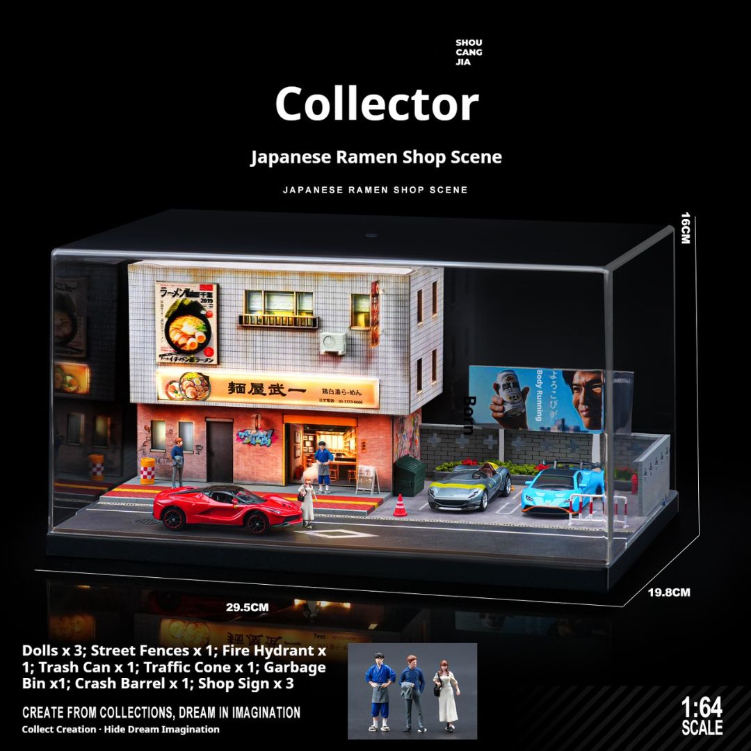 1:64 Japanese Ramen Shop Lighting Scene Box