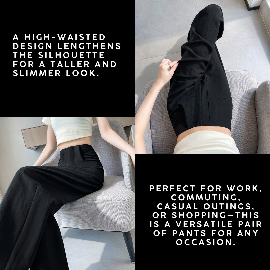 夏季輕薄棉麻冰絲褲