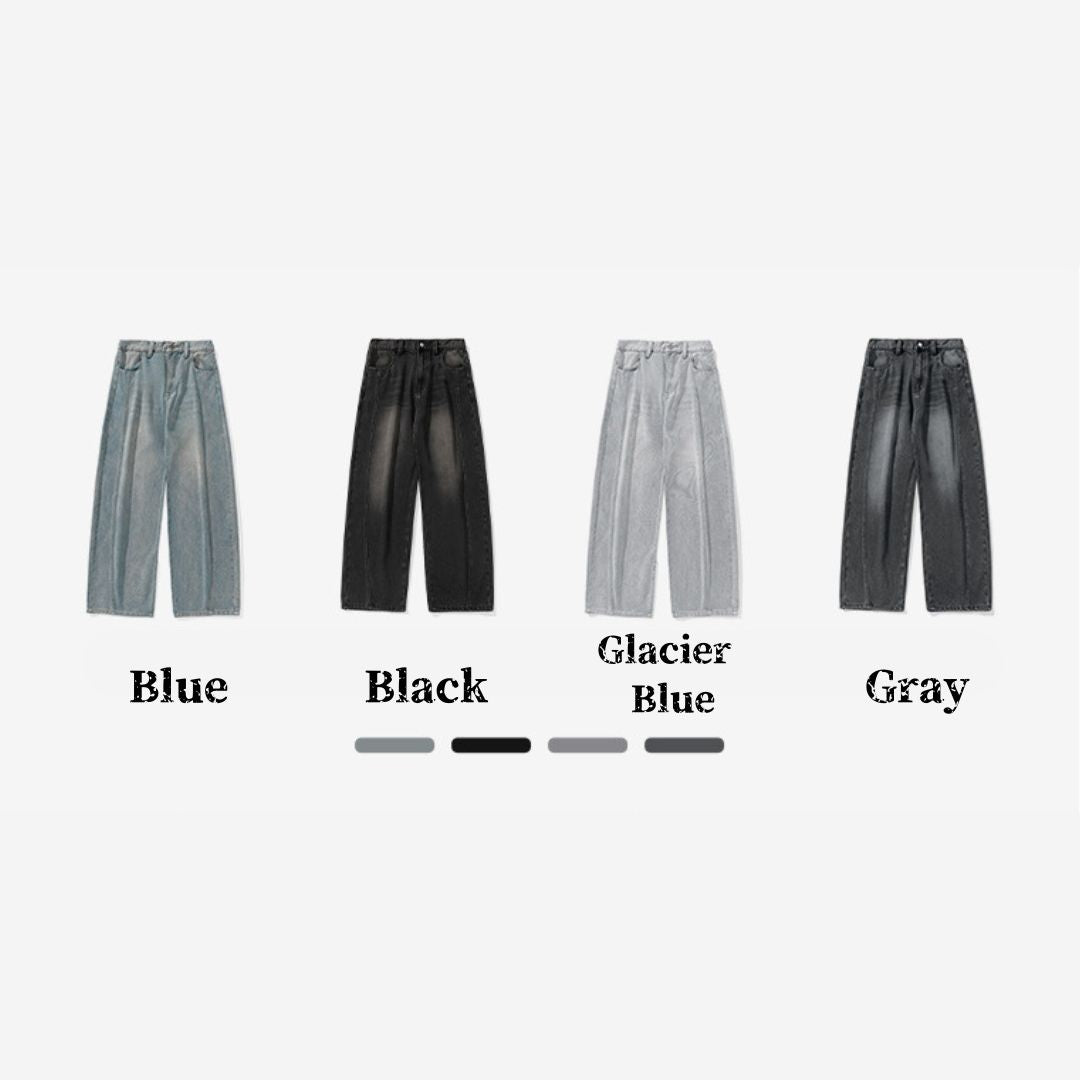 Vintage Washed Oversized Denim Jeans