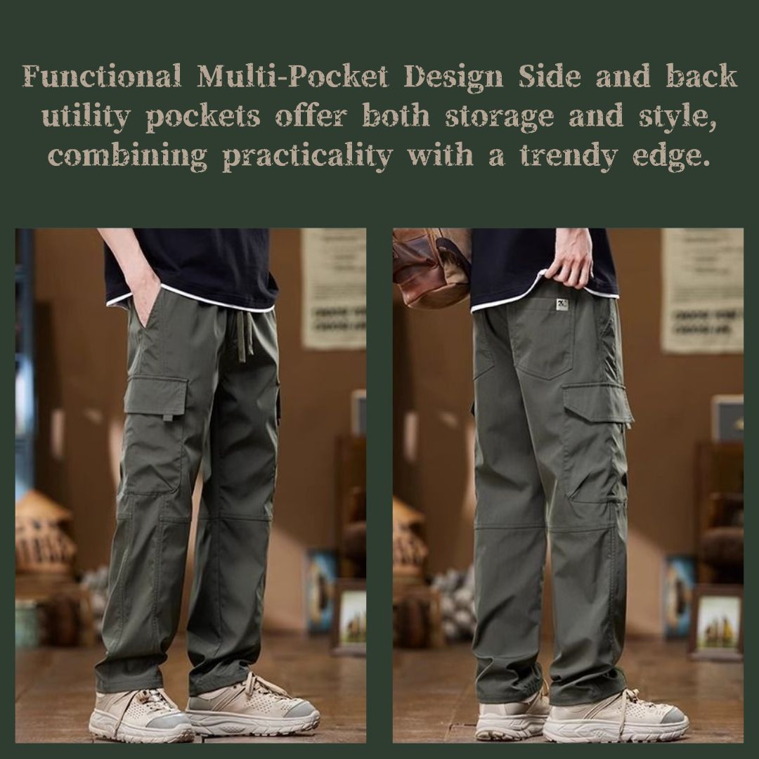 Loose Fit Straight Leg Cargo Pants