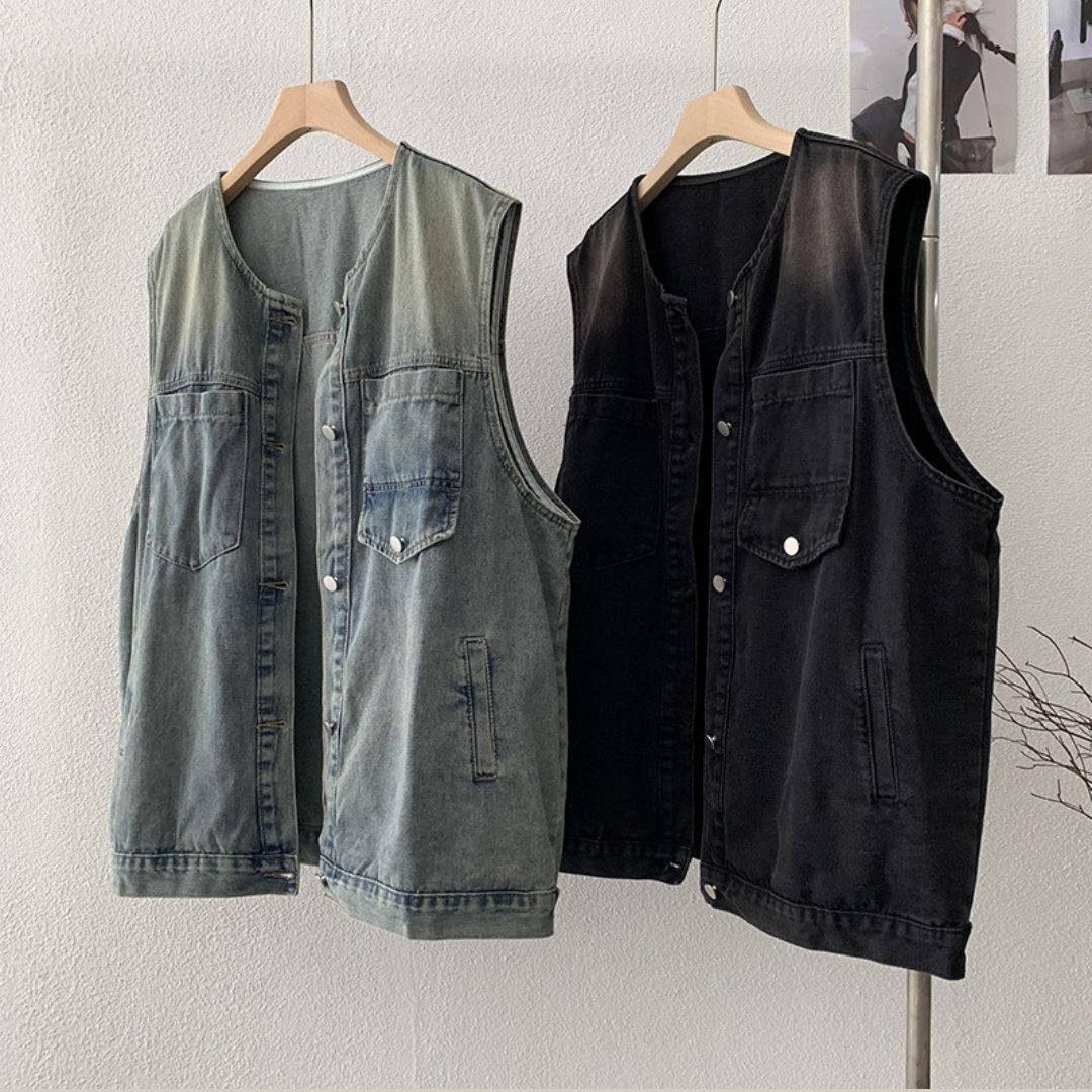 Women's Vintage Denim Vest